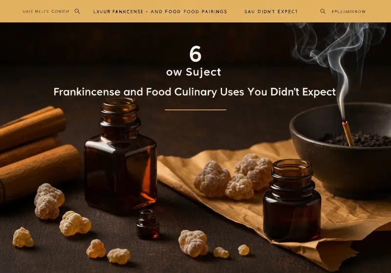 6 frankincense and food pairings culinary uses you didnt