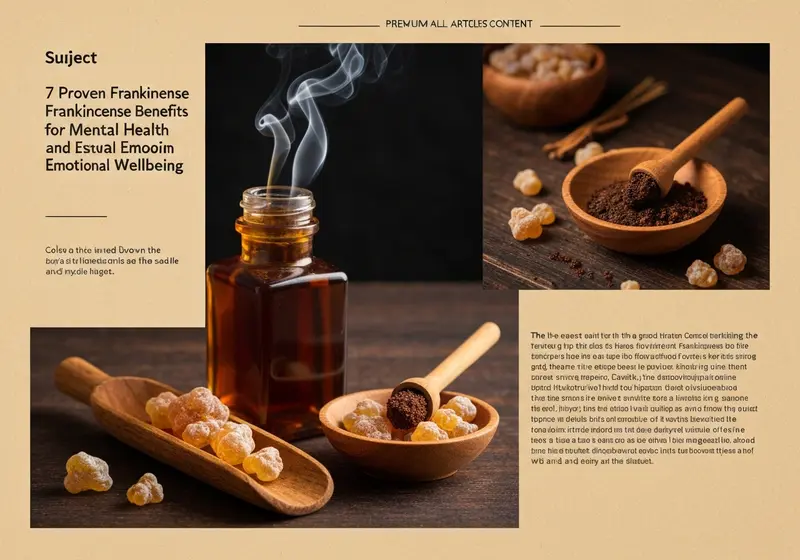 7 proven frankincense benefits for mental health and