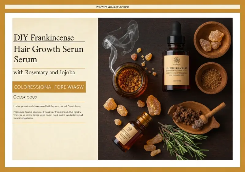 diy frankincense hair growth serum with rosemary and jojoba