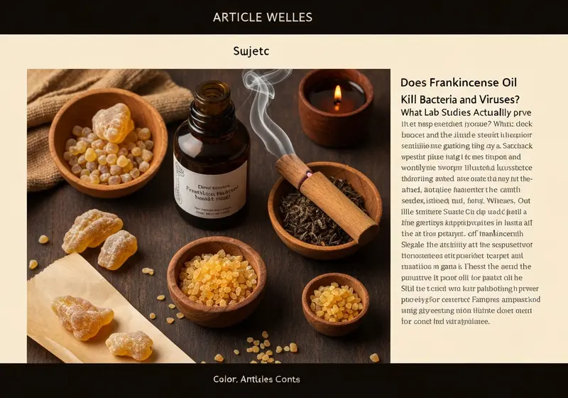 does frankincense oil kill bacteria and viruses what lab