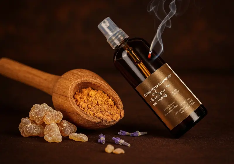 frankincense and lavender pillow spray for deep sleep
