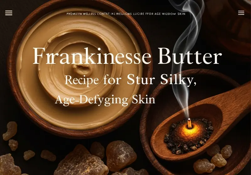 frankincense body butter recipe for silky age defying skin