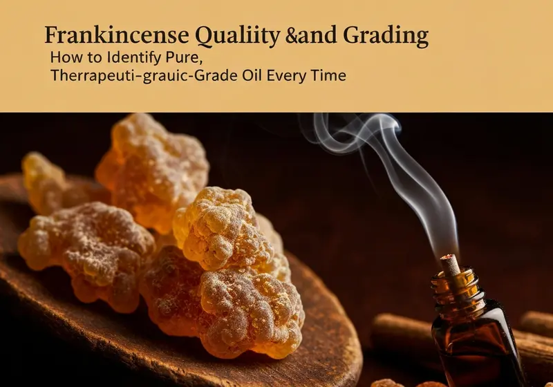 frankincense quality and grading how to identify pure
