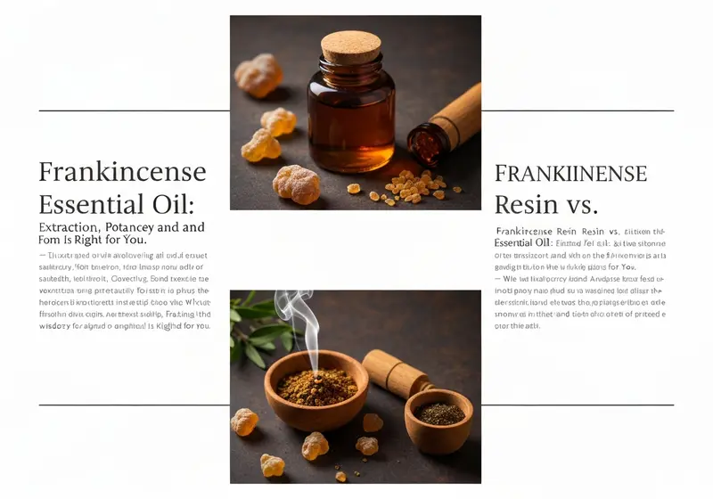 frankincense resin vs essential oil extraction potency and