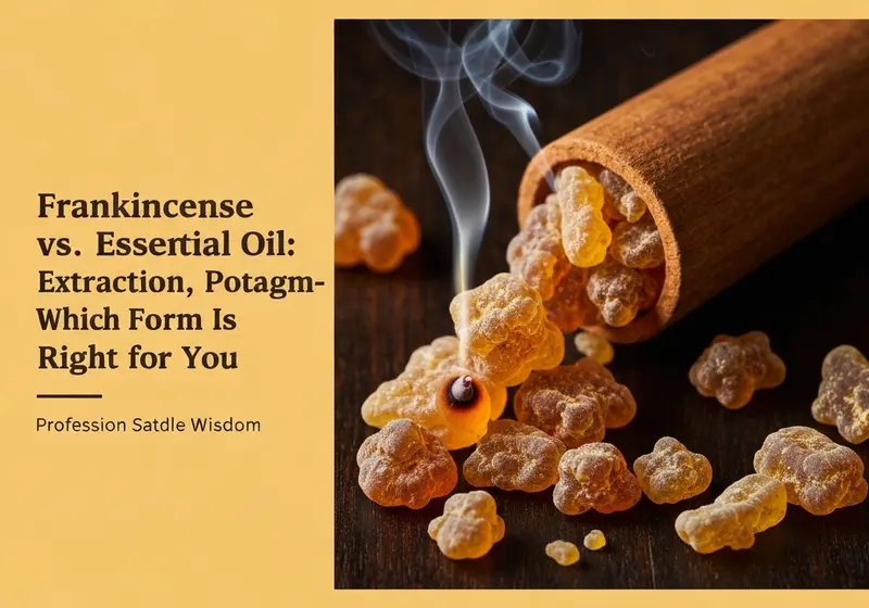 frankincense resin vs essential oil extraction potency and