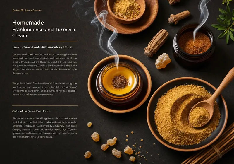 homemade frankincense and turmeric anti inflammatory cream