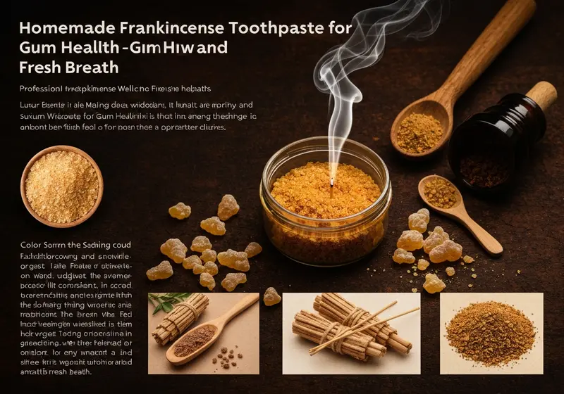 homemade frankincense toothpaste for gum health and fresh