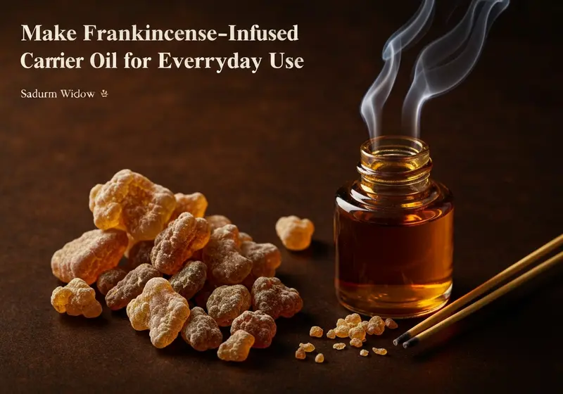 how to make frankincense infused carrier oil for everyday