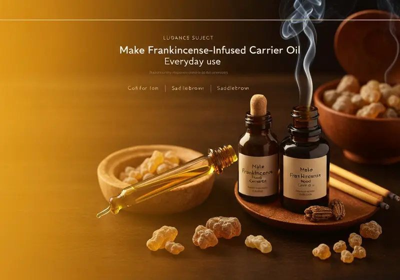 how to make frankincense infused carrier oil for everyday