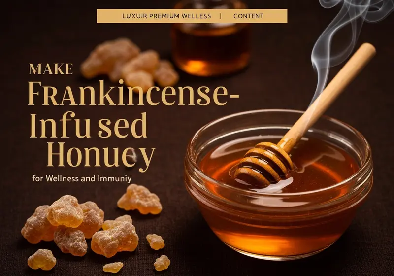 how to make frankincense infused honey for wellness and