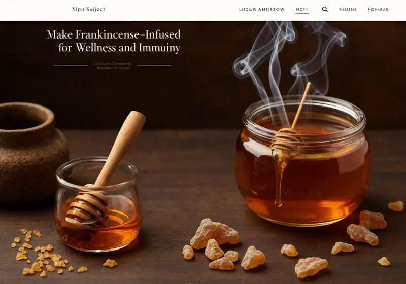 how to make frankincense infused honey for wellness and