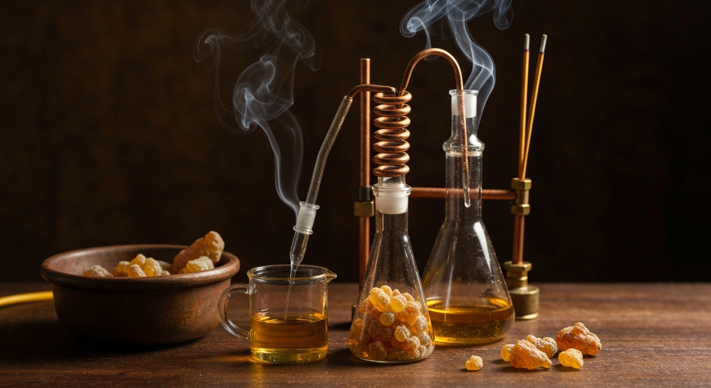 How to Steam-Distill Frankincense Resin at Home (Beginner-Friendly)